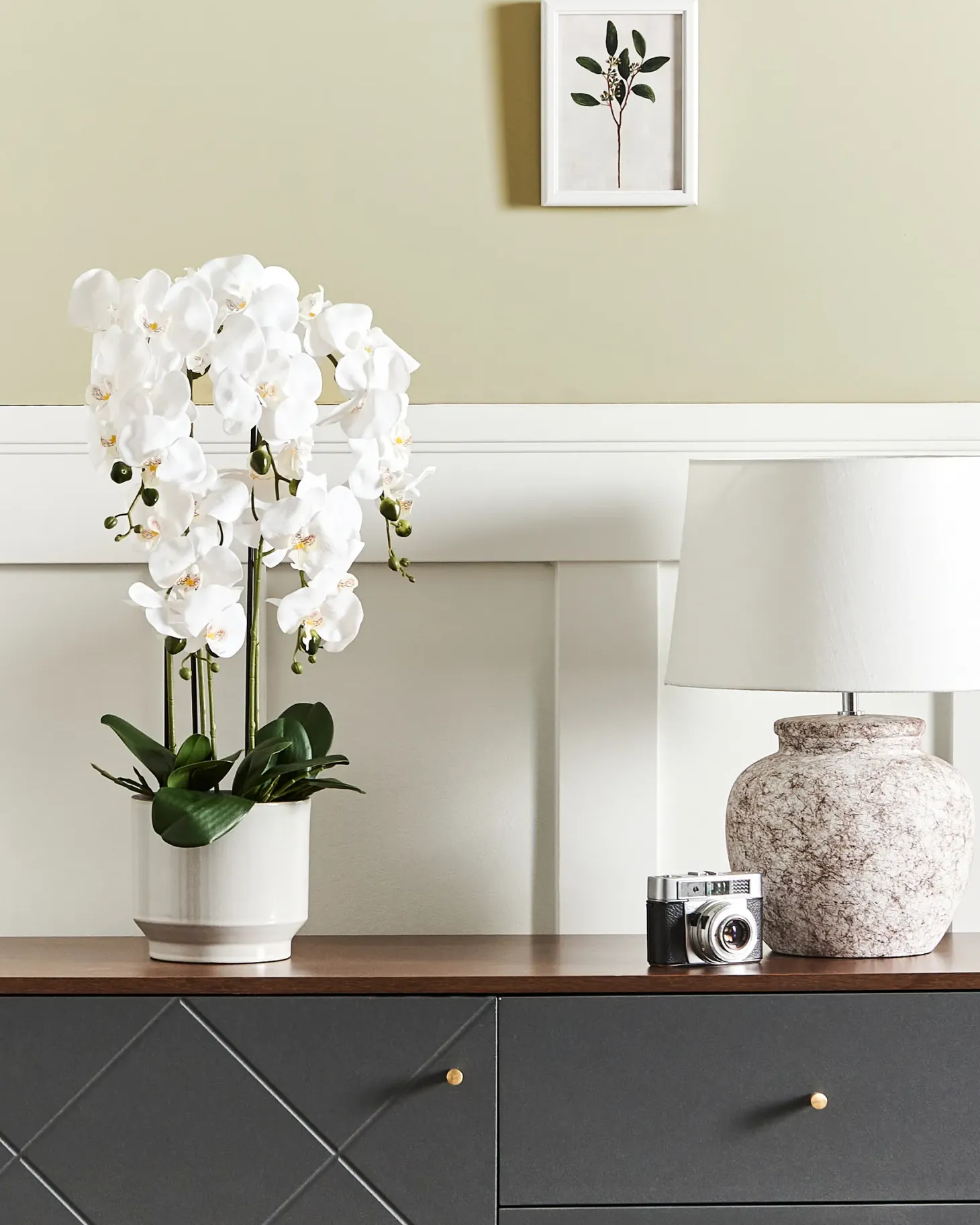 Sztuczna roślina ORCHID 65 cm Biały