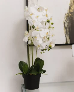 Sztuczna roślina ORCHID 65 cm Biały