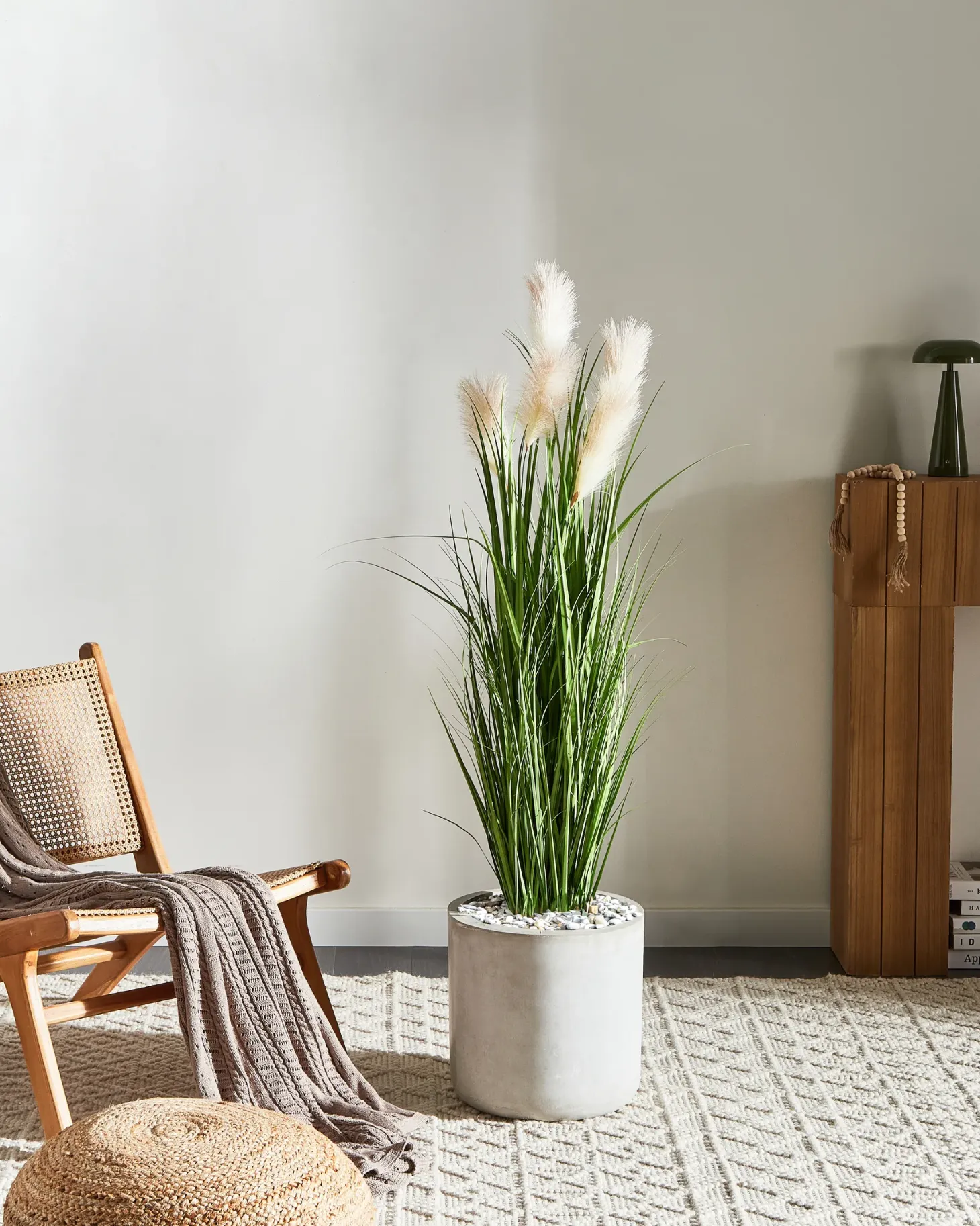 Sztuczna roślina PAMPAS GRASS 130 cm Zielony
