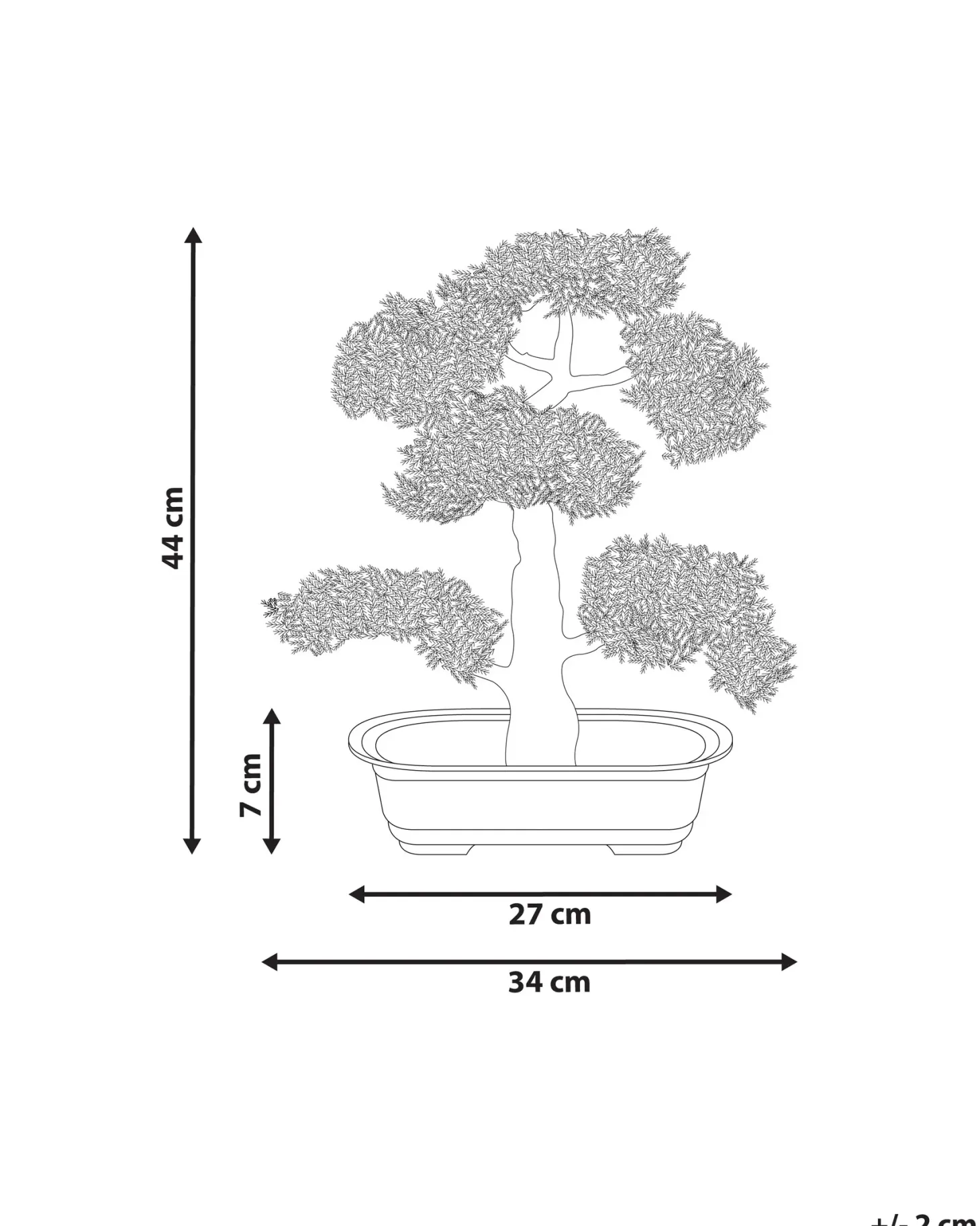 Sztuczna roślina PINE 44 cm Zielony