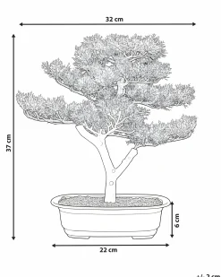 Sztuczna roślina PINE 37 cm Zielony