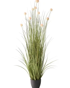 Sztuczna roślina POMPOM GRASS 120 cm Zielony