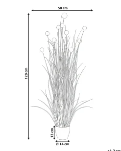Sztuczna roślina POMPOM GRASS 120 cm Zielony