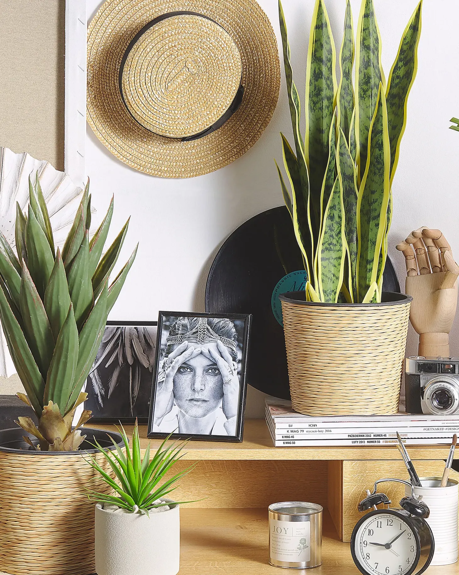 Sztuczna roślina SNAKE PLANT 63 cm Zielony