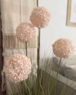 Sztuczna roślina SNOWBALL BUSH 120 cm Różowy