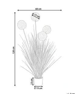 Sztuczna roślina SNOWBALL BUSH 120 cm Różowy