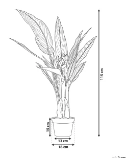 Sztuczna roślina STRELITZIA TREE 115 cm Zielony