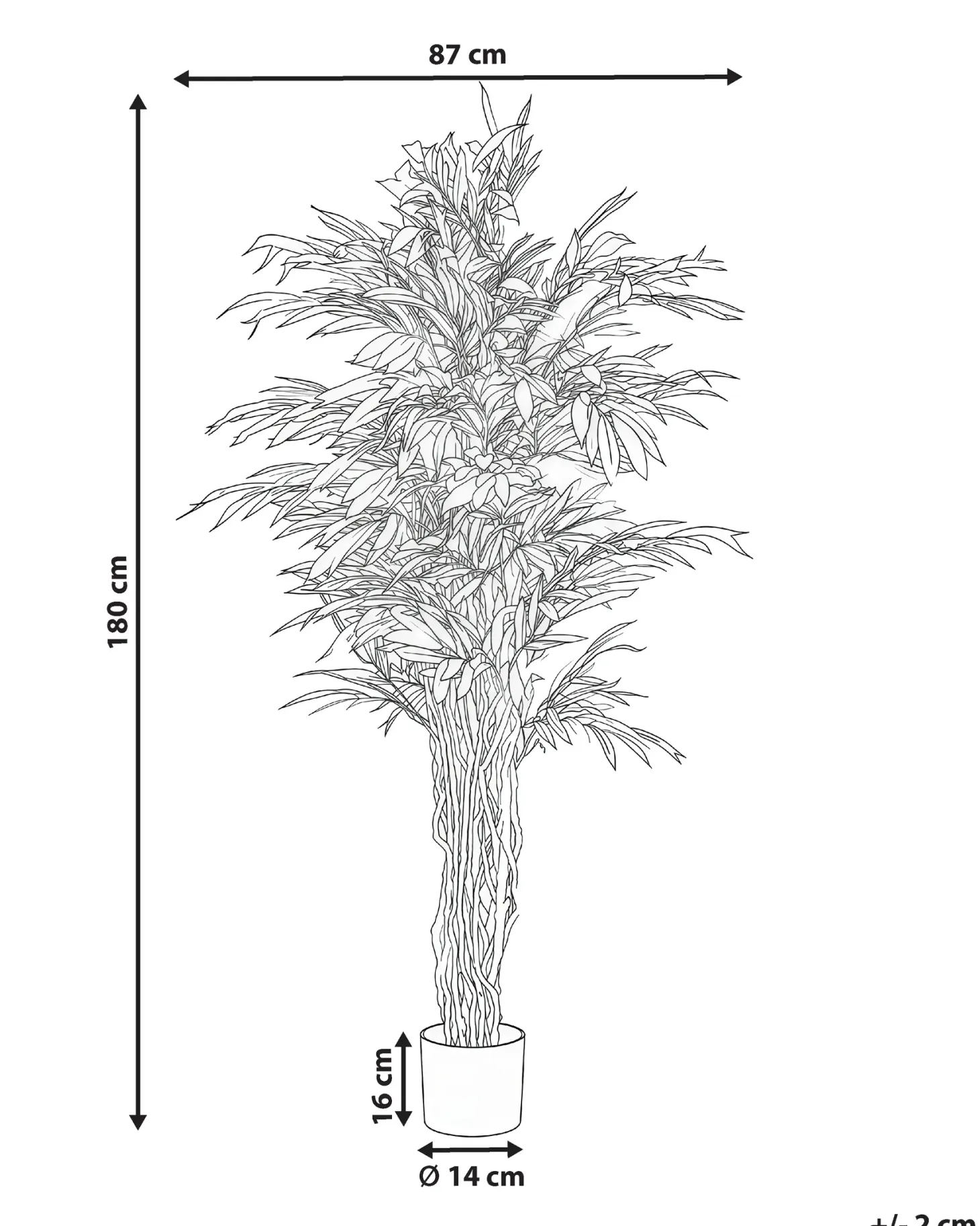 Sztuczna roślina WILLOW TREE 180 cm