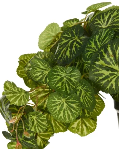 Sztuczna roślina wisząca STRAWBERRY BEGONIA 37 cm Zielony