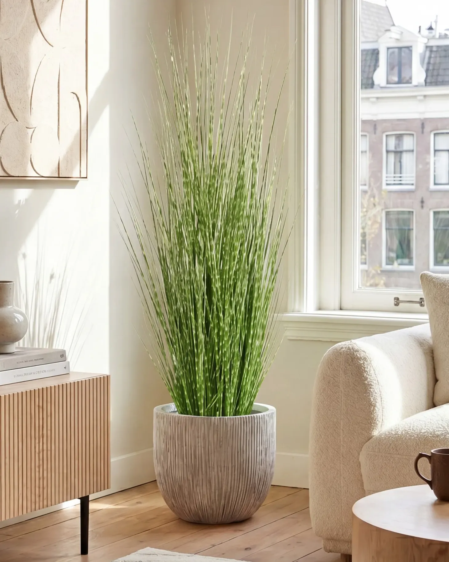 Sztuczna roślina ZEBRA GRASS 120 cm Zielony