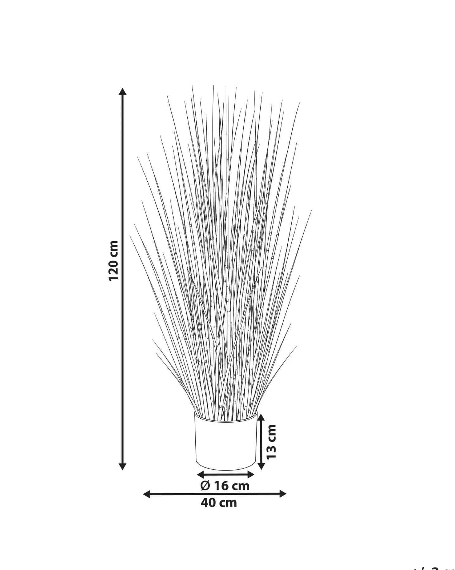 Sztuczna roślina ZEBRA GRASS 120 cm Zielony
