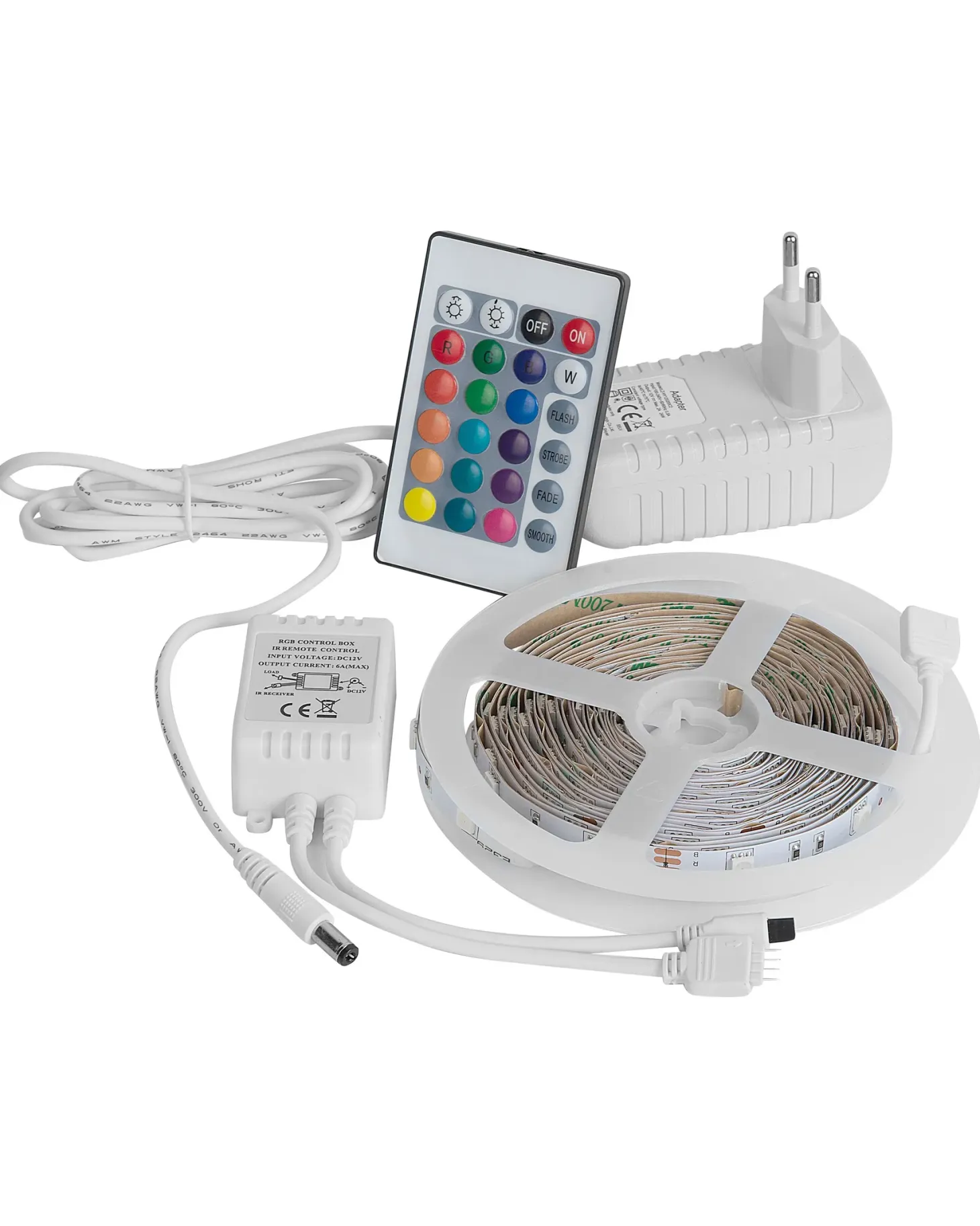 Taśma LED KIKORI 500 cm Z pilotem Biały