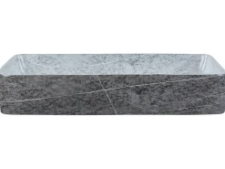 Clearance Umywalka nablatowa ARTAJ Szary efekt betonu 61 x 35 cm Ceramika Umywalki I Akcesoria