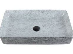 Clearance Umywalka nablatowa ARTAJ Szary efekt betonu 61 x 35 cm Ceramika Umywalki I Akcesoria