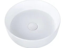 Sale Umywalka nablatowa CALIG Złamana biel ⌀ 36 cm Ceramika Umywalki I Akcesoria