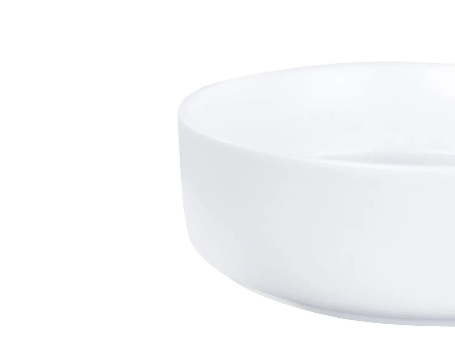 Sale Umywalka nablatowa CALIG Złamana biel ⌀ 36 cm Ceramika Umywalki I Akcesoria