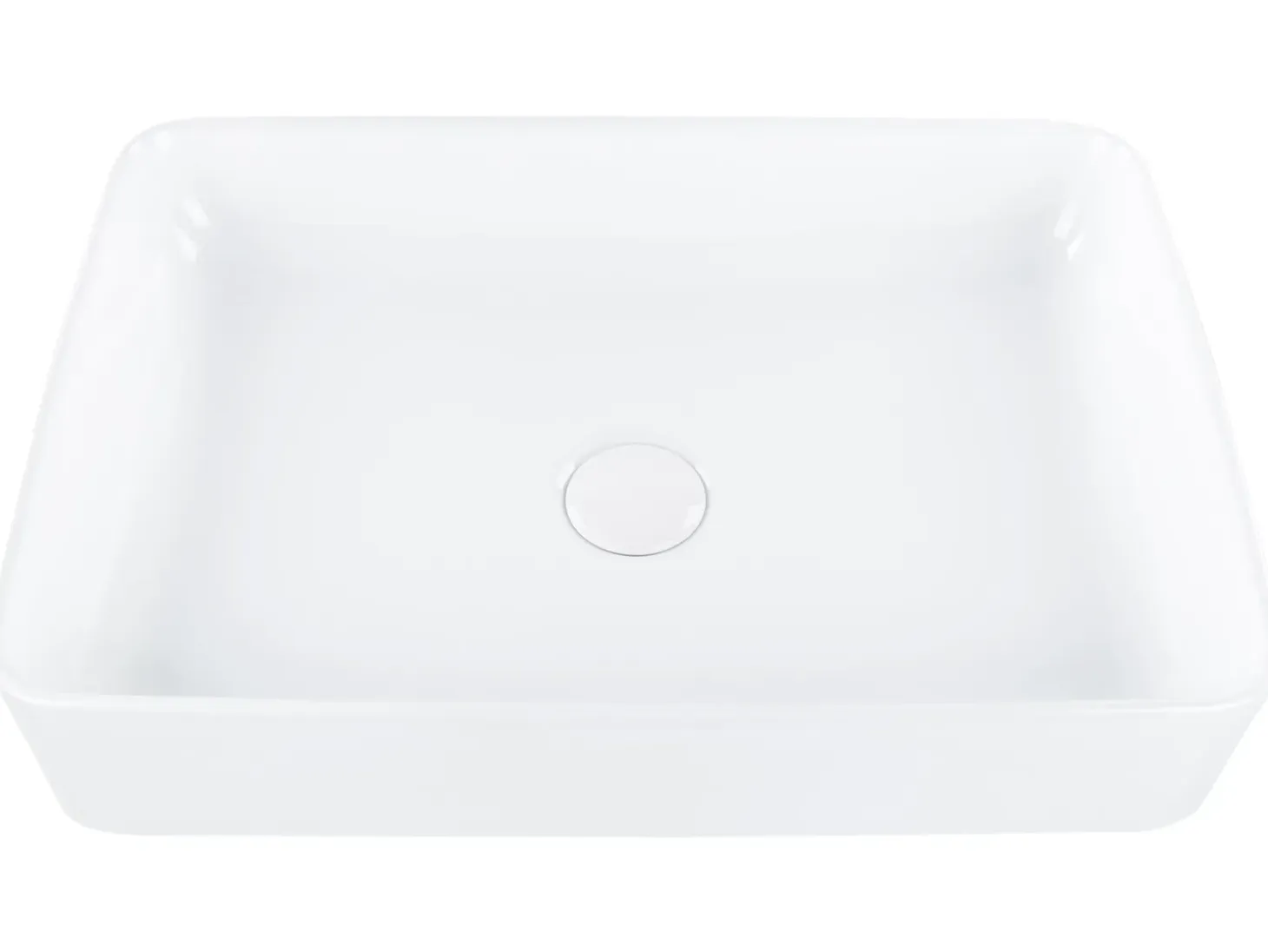 Outlet Umywalka nablatowa CHIVANA 51 x 34 cm Ceramika Umywalki I Akcesoria