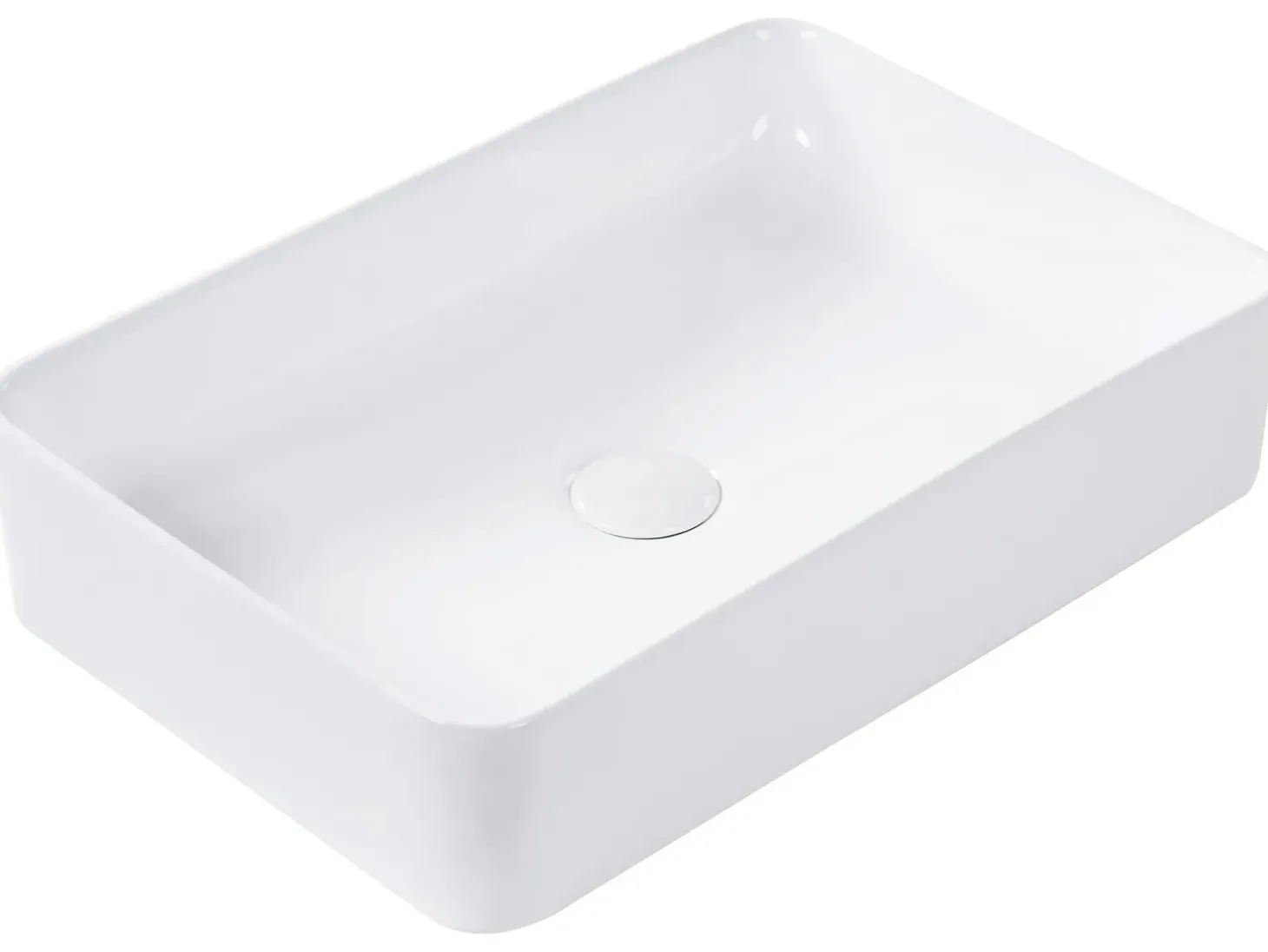 Outlet Umywalka nablatowa CHIVANA 51 x 34 cm Ceramika Umywalki I Akcesoria