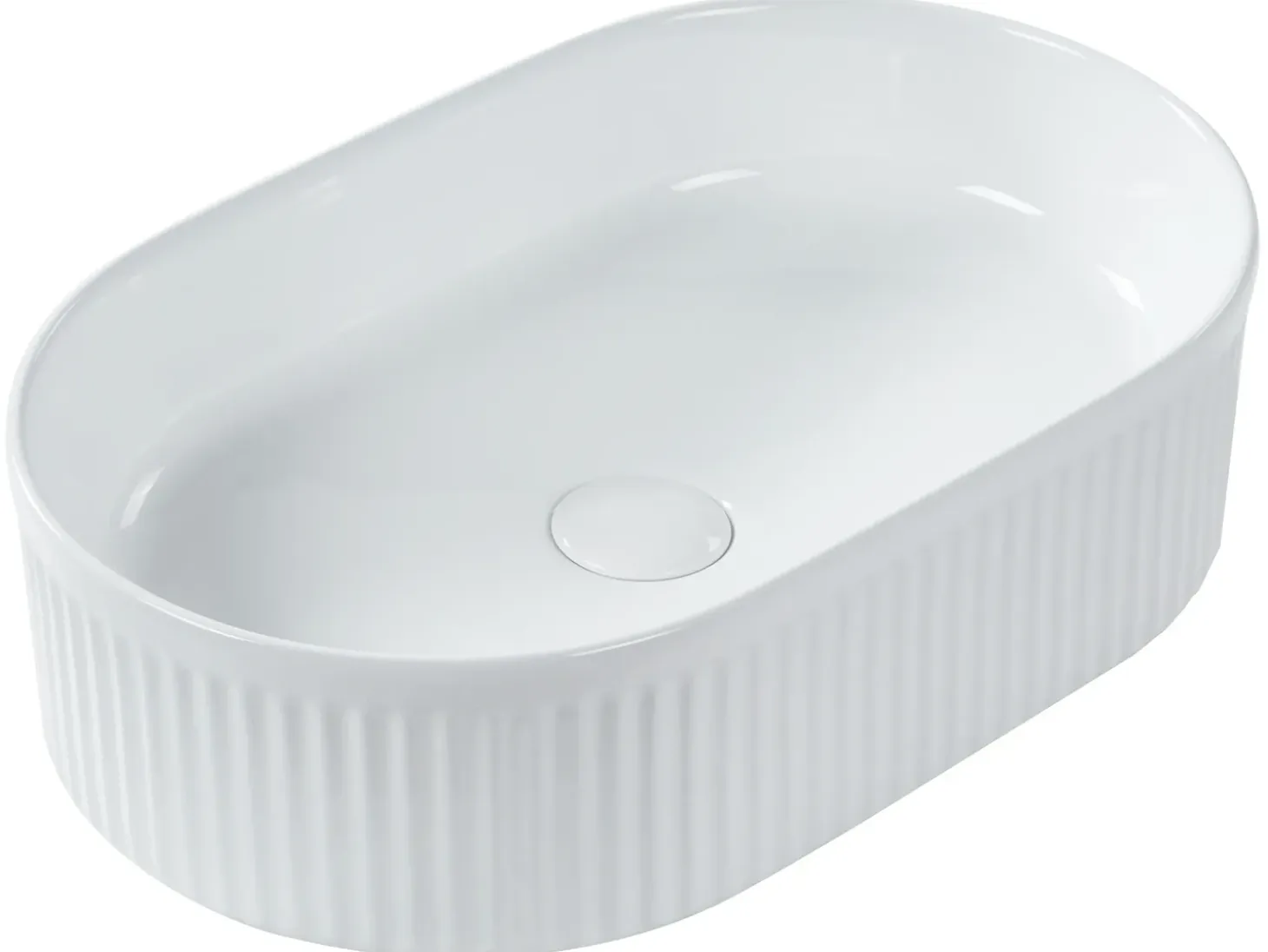 Outlet Umywalka nablatowa GELDO 49 x 31 cm Ceramika Umywalki I Akcesoria
