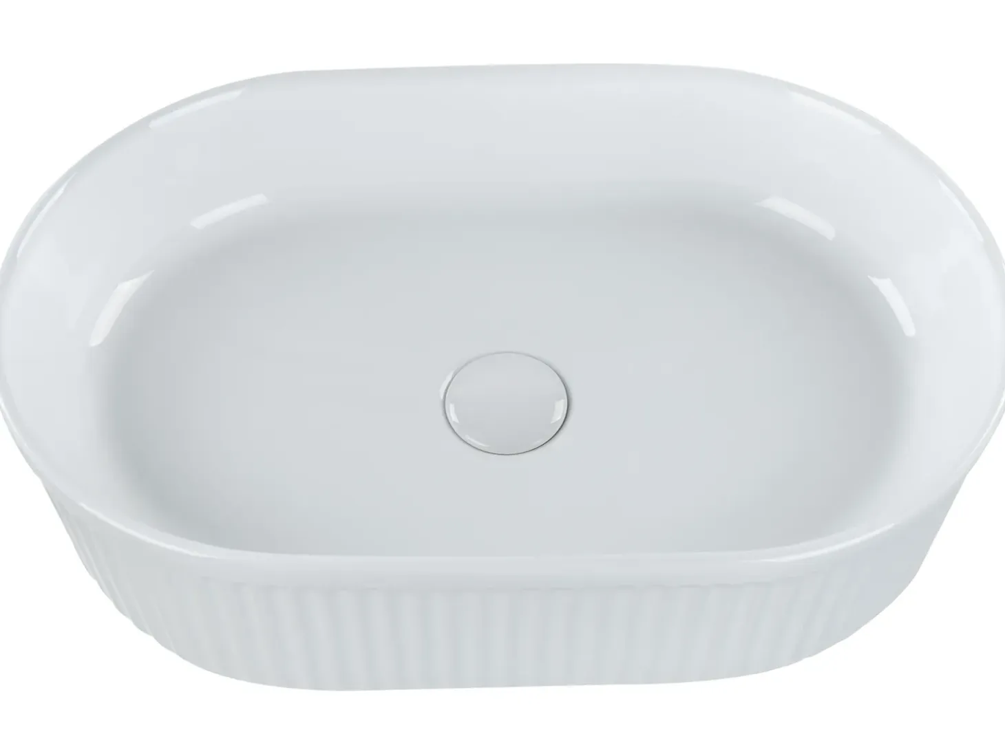 Outlet Umywalka nablatowa GELDO 49 x 31 cm Ceramika Umywalki I Akcesoria
