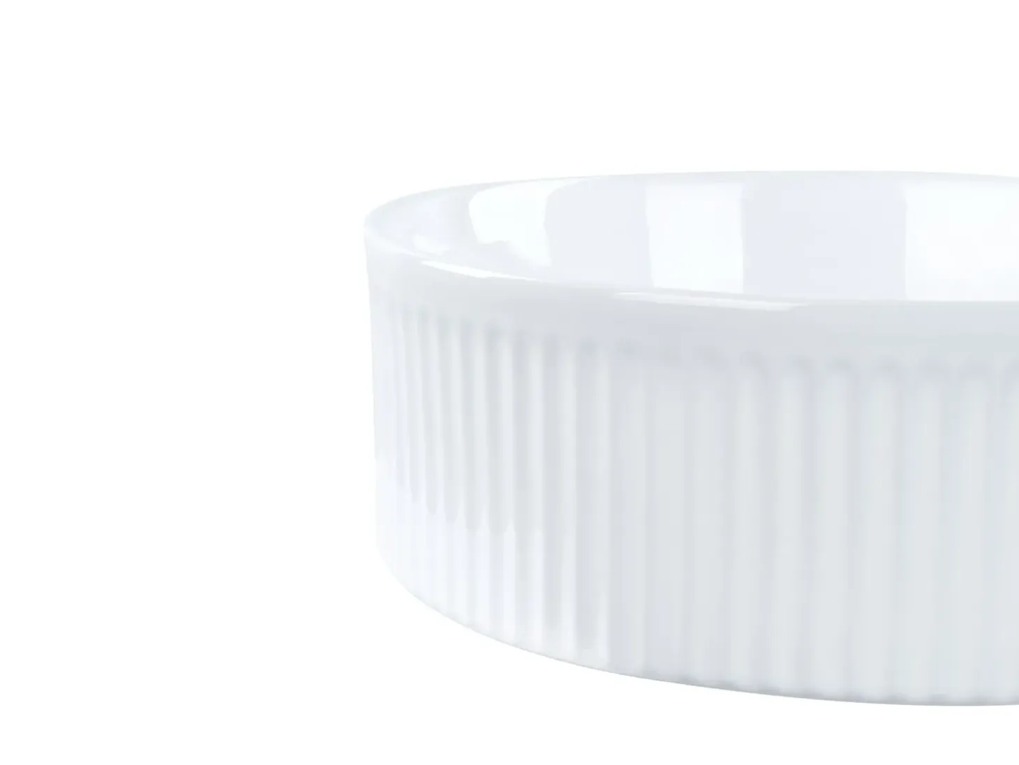 Umywalka nablatowa GELDO ⌀ 37 cm Ceramika Umywalki I Akcesoria