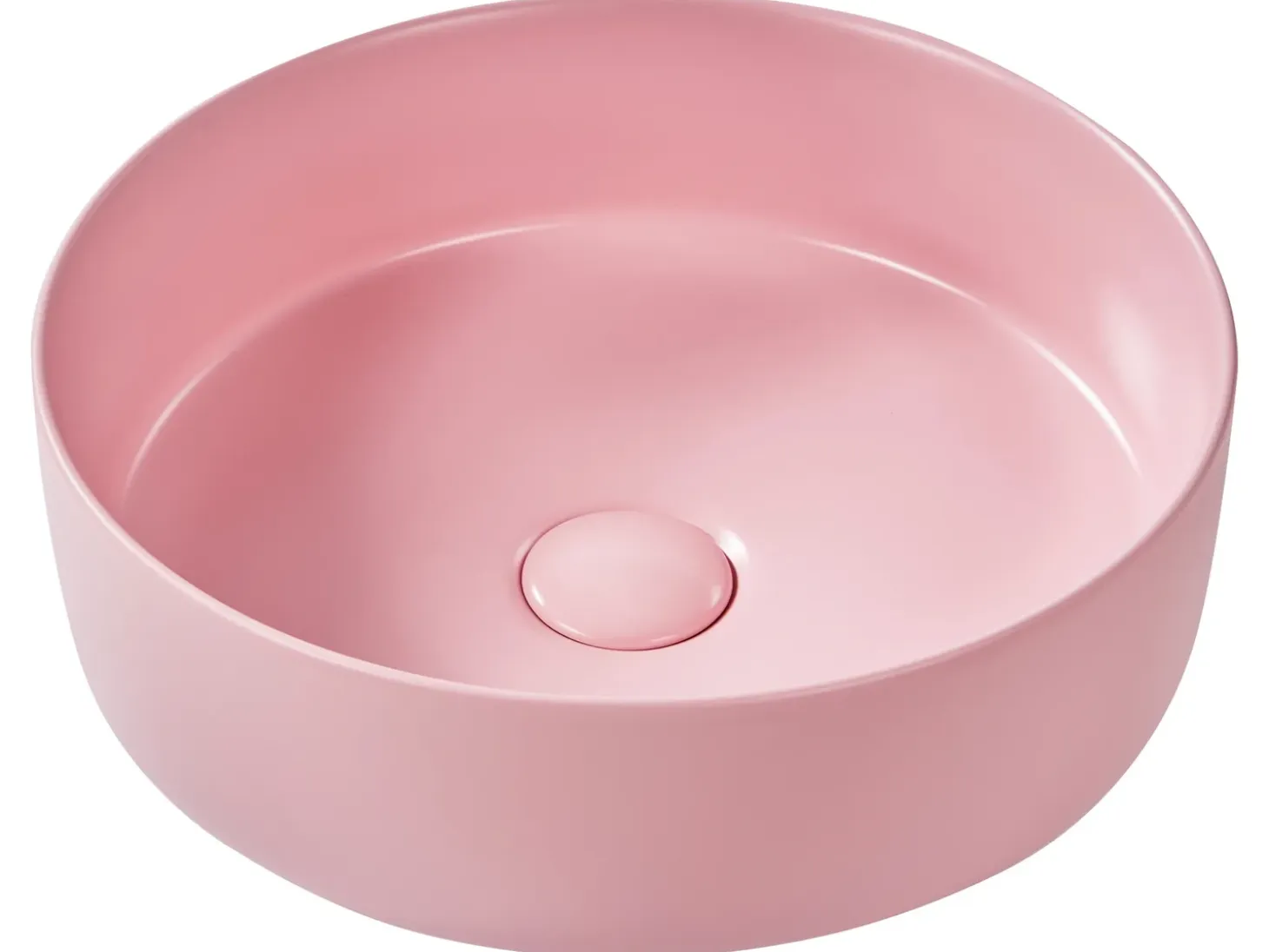 Clearance Umywalka nablatowa GUDAR ⌀ 37 cm Ceramika Umywalki I Akcesoria