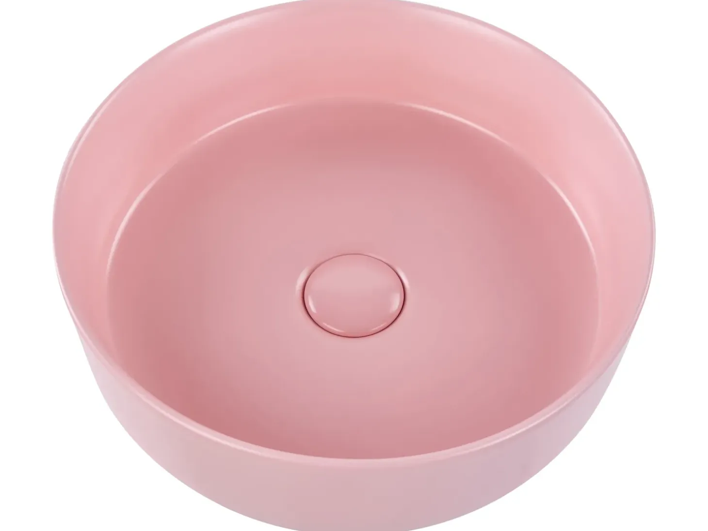 Clearance Umywalka nablatowa GUDAR ⌀ 37 cm Ceramika Umywalki I Akcesoria