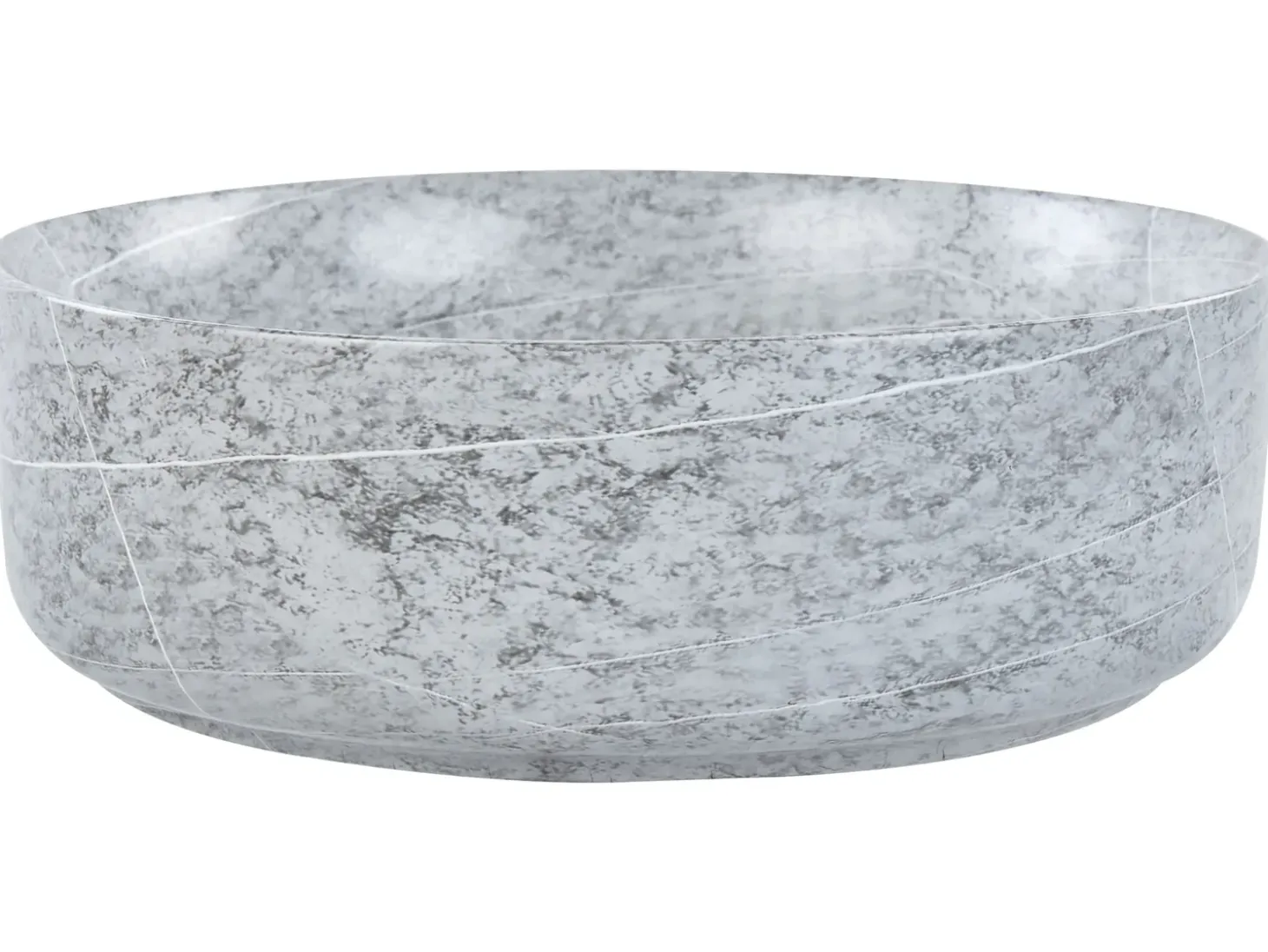 Sale Umywalka nablatowa GUDAR efekt betonu ⌀ 37 cm Ceramika Umywalki I Akcesoria