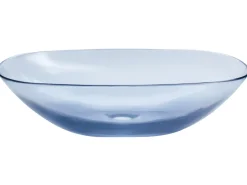 Outlet Umywalka nablatowa MOENGO Niebieski 54 x 36 cm Konglomerat Umywalki I Akcesoria