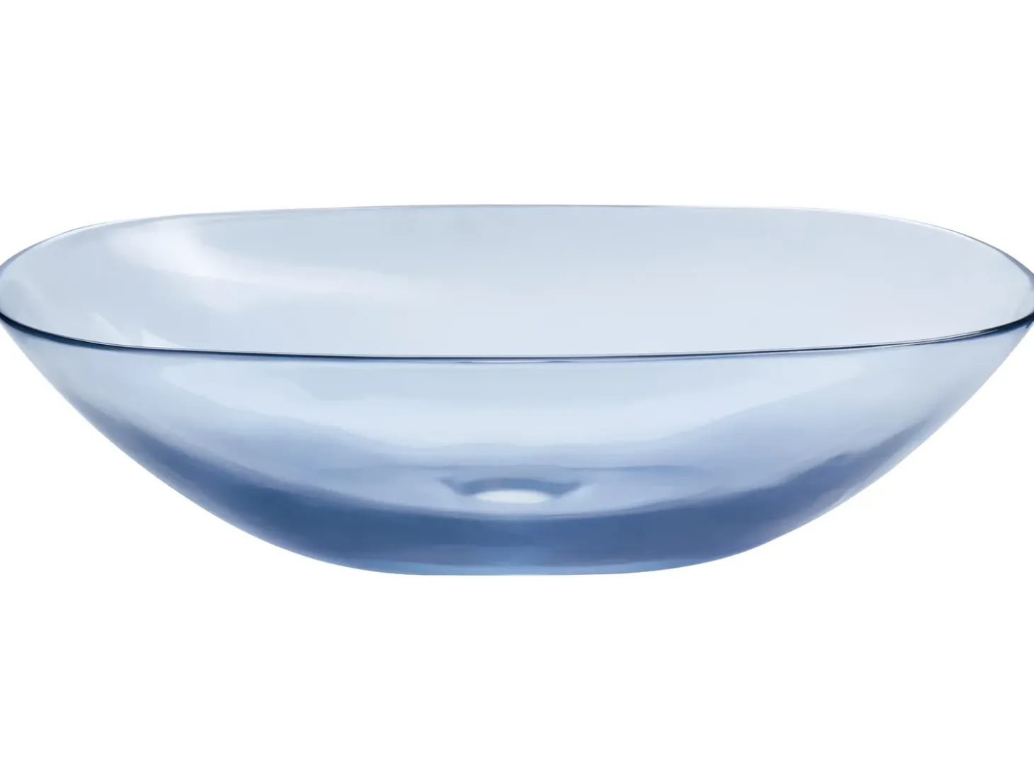 Outlet Umywalka nablatowa MOENGO Niebieski 54 x 36 cm Konglomerat Umywalki I Akcesoria