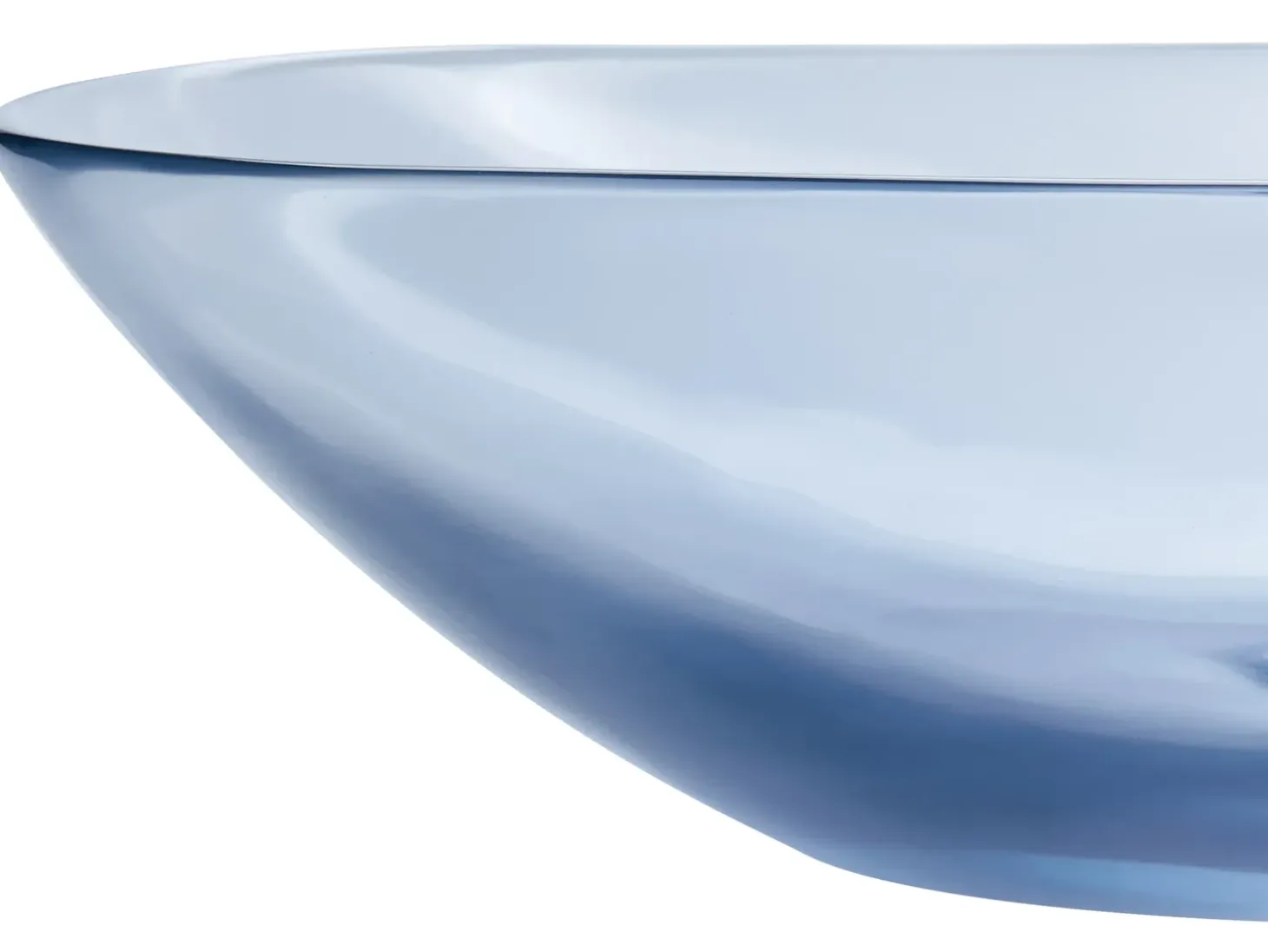 Outlet Umywalka nablatowa MOENGO Niebieski 54 x 36 cm Konglomerat Umywalki I Akcesoria