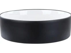 Online Umywalka nablatowa TEBAR Czarny/ biały ⌀ 40 cm Ceramika Umywalki I Akcesoria