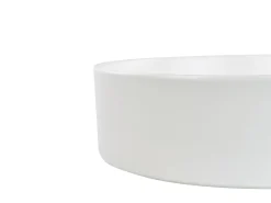Sale Umywalka nablatowa TEBAR Złamana biel ⌀ 40 cm Ceramika Umywalki I Akcesoria