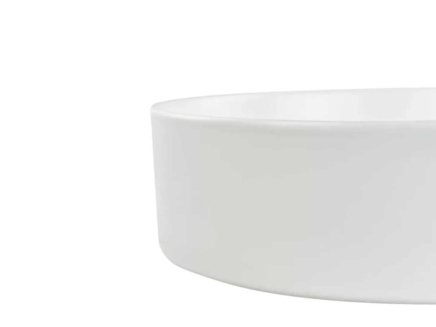 Sale Umywalka nablatowa TEBAR Złamana biel ⌀ 40 cm Ceramika Umywalki I Akcesoria