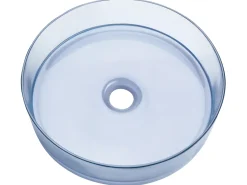 New Umywalka nablatowa TOLOSA Błękitny ⌀ 36 cm Konglomerat Umywalki I Akcesoria