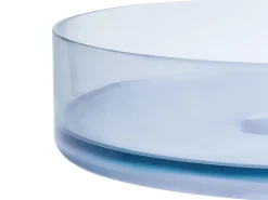New Umywalka nablatowa TOLOSA Błękitny ⌀ 36 cm Konglomerat Umywalki I Akcesoria