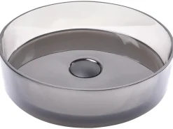 Umywalka nablatowa TOLOSA Czarny ⌀ 36 cm Konglomerat