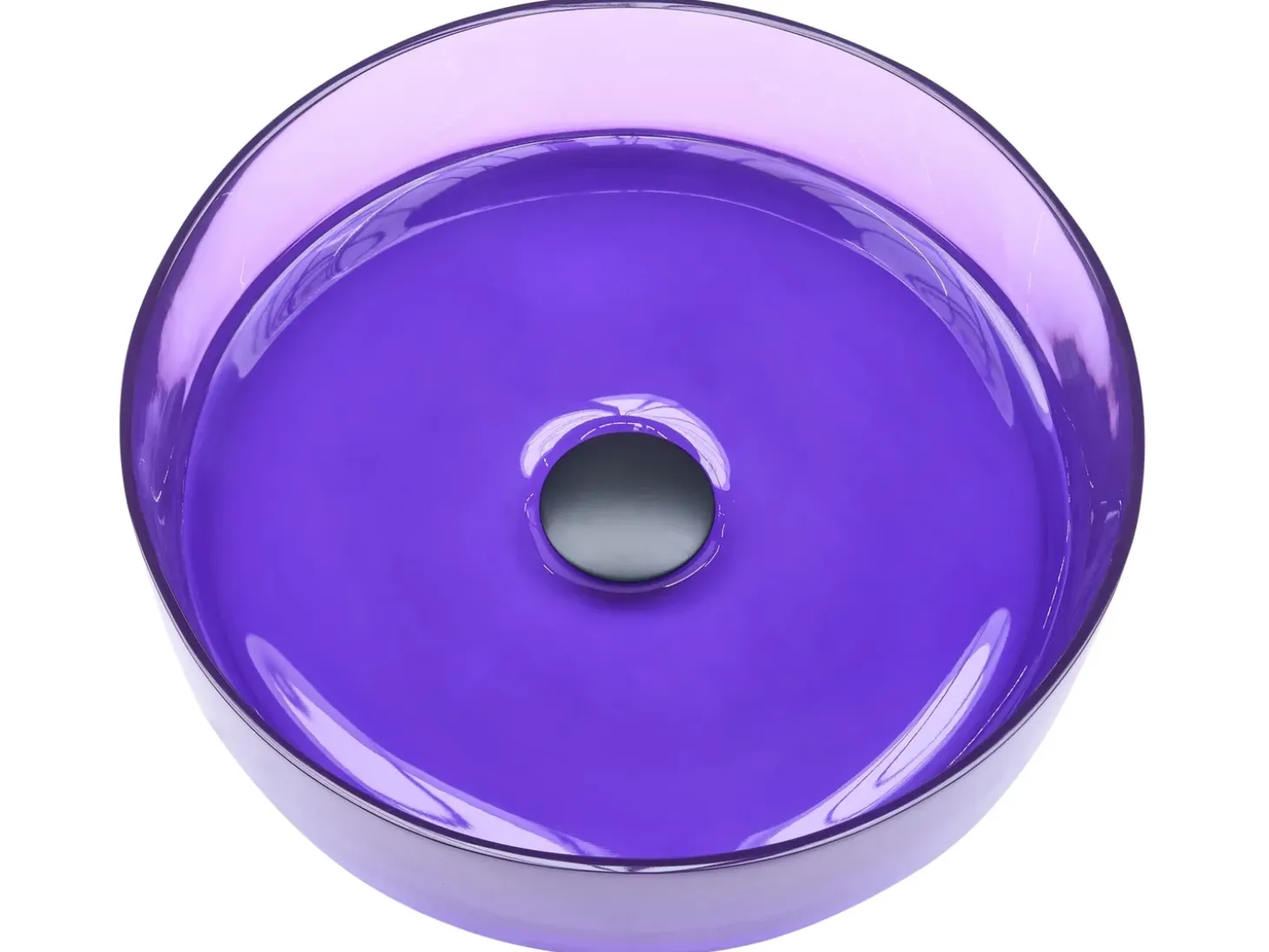Hot Umywalka nablatowa TOLOSA Purpurowy ⌀ 36 cm Konglomerat Umywalki I Akcesoria