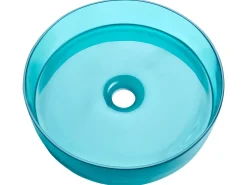 Clearance Umywalka nablatowa TOLOSA Turkusowy ⌀ 36 cm Konglomerat Umywalki I Akcesoria