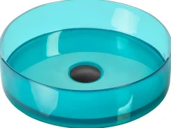 Clearance Umywalka nablatowa TOLOSA Turkusowy ⌀ 36 cm Konglomerat Umywalki I Akcesoria