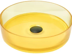 Outlet Umywalka nablatowa TOLOSA ⌀ 36 cm Konglomerat Umywalki I Akcesoria