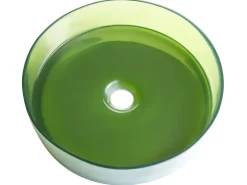 Outlet Umywalka nablatowa TOLOSA ⌀ 36 cm Konglomerat Umywalki I Akcesoria