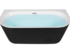 Best Wanna HARVEY 170 x 80 cm Czarny/ biały Wanny Przyścienne|Wszystkie Wanny