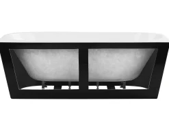 Best Wanna HARVEY 170 x 80 cm Czarny/ biały Wanny Przyścienne|Wszystkie Wanny