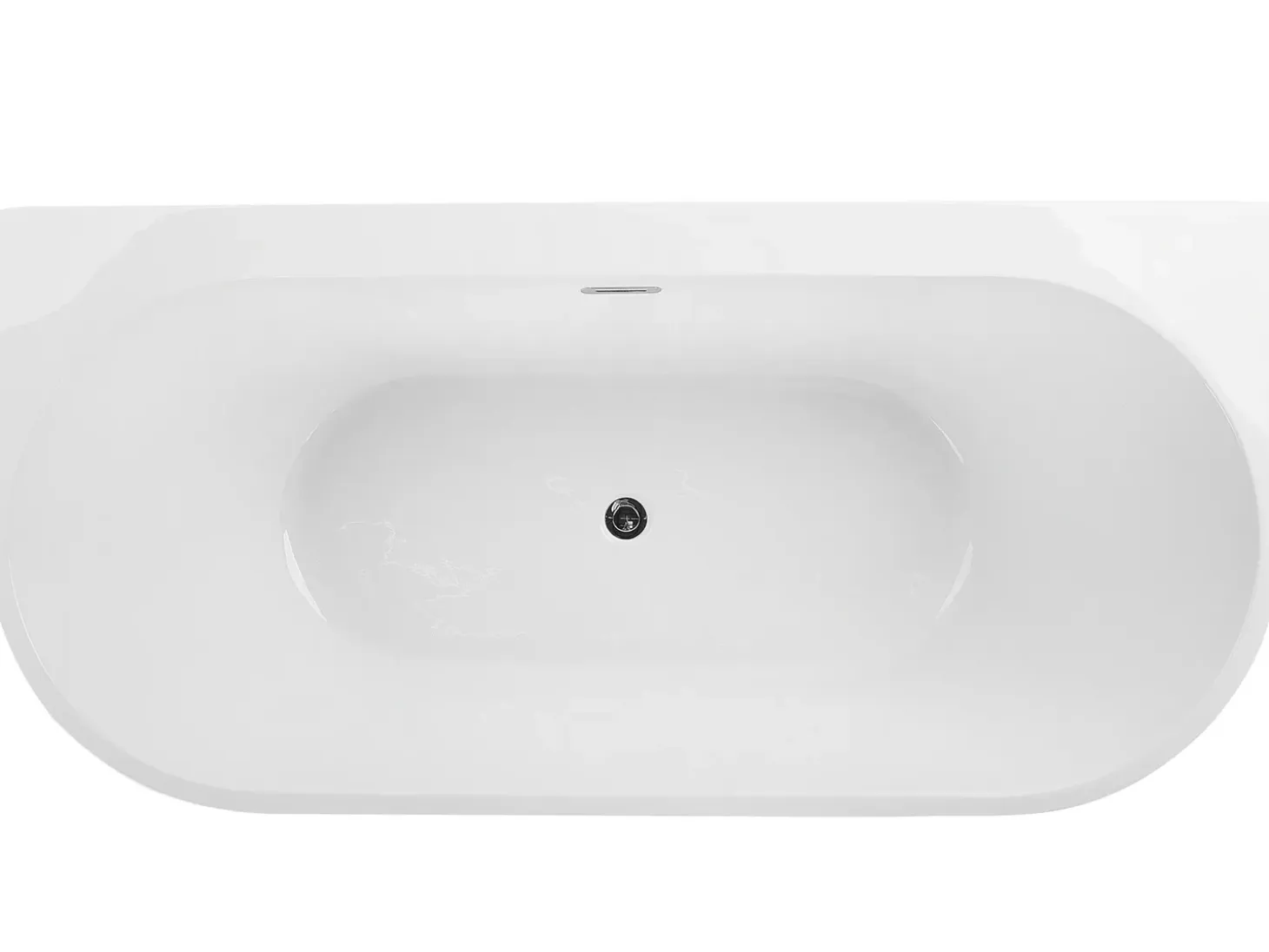 Best Wanna HARVEY 170 x 80 cm Czarny/ biały Wanny Przyścienne|Wszystkie Wanny