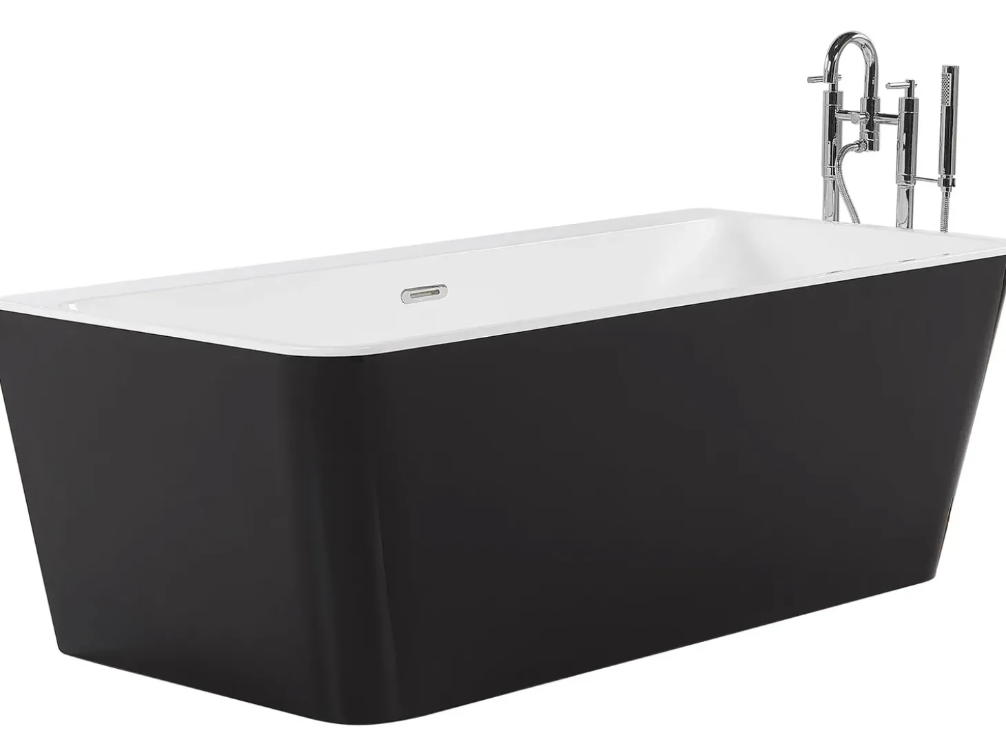 Clearance Wanna HASSEL 170 x 80 cm Czarny Wanny Przyścienne|Wszystkie Wanny