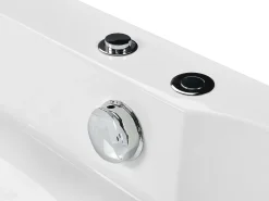 Outlet Wanna narożna z hydromasażem CANTALLA 135 x 135 cm Biały Wszystkie Wanny|Wanny Z Hydromasażem