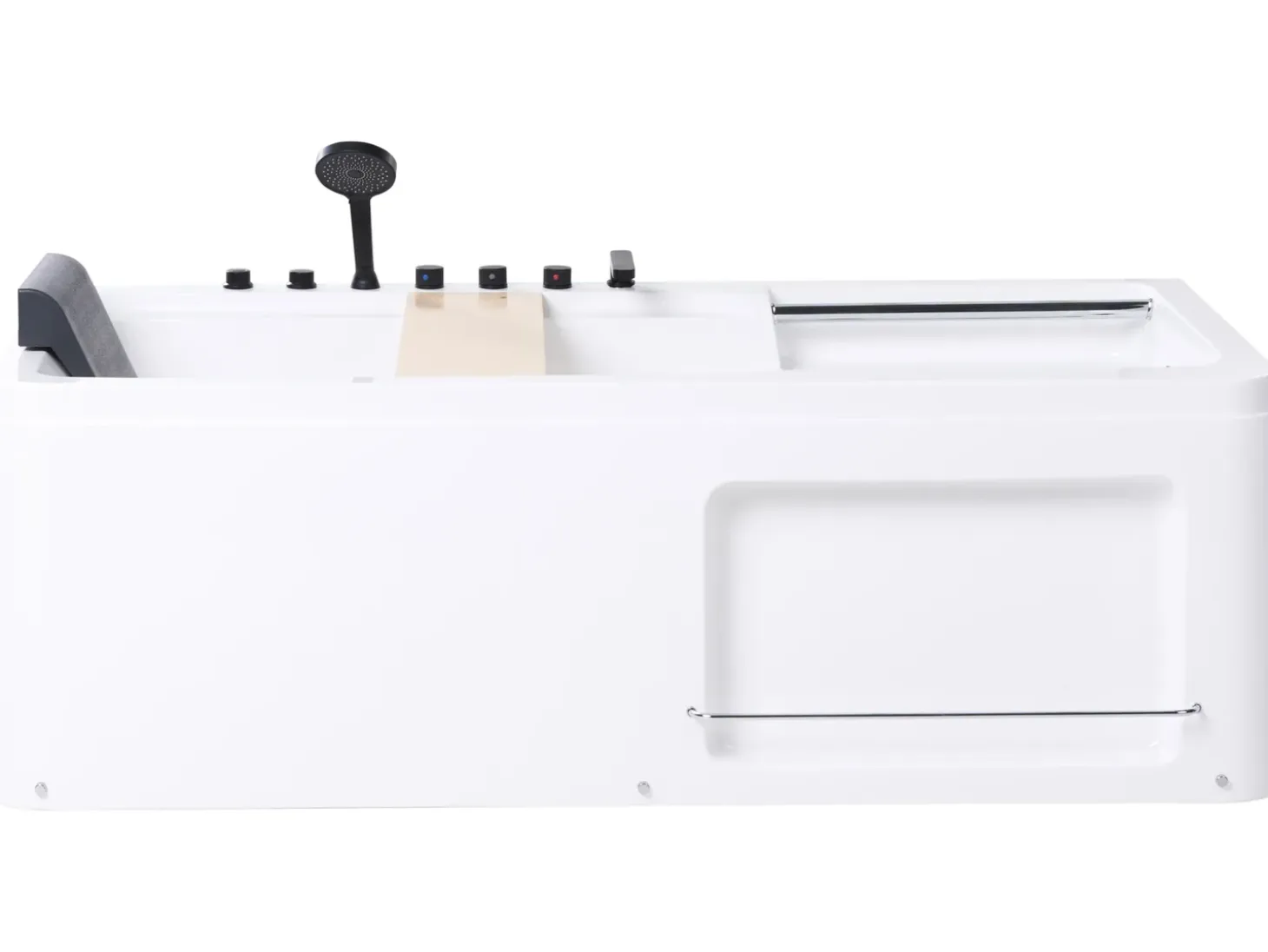 Sale Wanna narożna z hydromasażem CAMALU 180 x 86 cm Biały Wanny Z Hydromasażem|Wszystkie Wanny