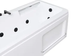 Sale Wanna narożna z hydromasażem CAMALU 180 x 86 cm Biały Wanny Z Hydromasażem|Wszystkie Wanny