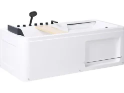 Sale Wanna narożna z hydromasażem CAMALU 180 x 86 cm Biały Wanny Z Hydromasażem|Wszystkie Wanny